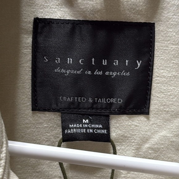 SANCTUARY Off-White Denim Flora Jacket NWT - Picture 5 of 7